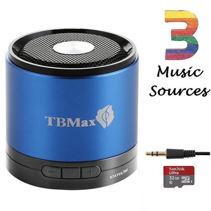TBMax M7 Bluetooth Wireless Speaker Super Bass, Portable mini Bluetooth Speaker Speakerphone - Compact Small Size... N13