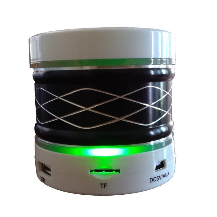 Bluetooth Speakers, Wireless Portable Surround Stereo Speaker with Mic and LED Light, Support FM TF Card and U... N2