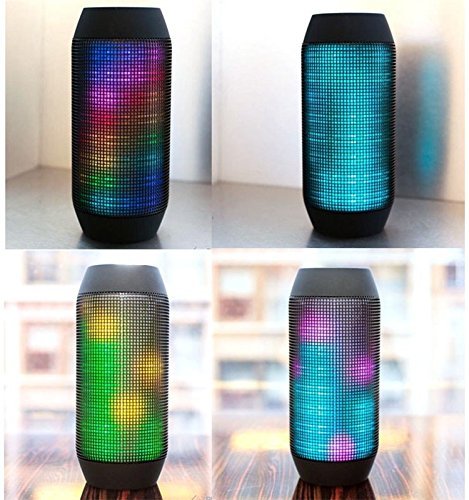 Pulse Wireless Bluetooth Speaker with Dynamic Glow LED Lights and Super Bass Speakers & Microphone TF AUX USB... N3
