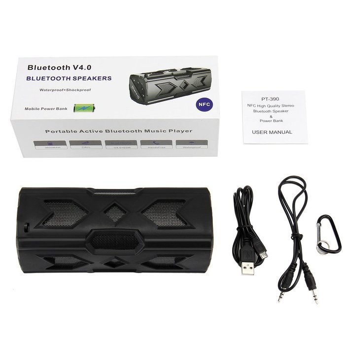 Bluetooth Speakers,GKTech Portable Wireless Waterproof Speaker Build-in NFC Technology,Power Bank and Microphone... N8