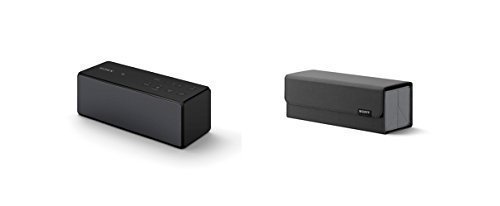 Sony SRS-X3KIT Portable Bluetooth Powerful and compact Wireless Speaker Plus Free Carrying Case (Black) by Sony