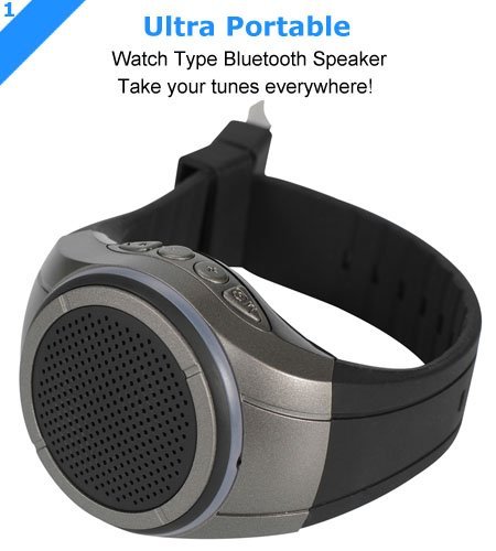 Frewico X10 Watch Shape Ultra Portable Outdoor Wireless Bluetooth Speakers with LED lights + FM radio + Microphone... N9