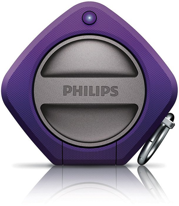 Philips Shoqbox Portable Bluetooth Speaker SB7260/37 (Purple) (Discontinued by Manufacturer) N9
