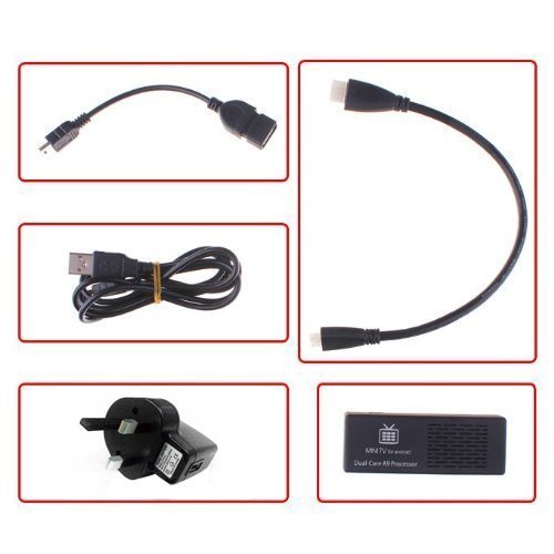 LanLan Bluetooth MK808B Dual Core Android 4.1 TV BOX Rockchip RK3066 Cortex-A9 Mini PC Smart TV Stick