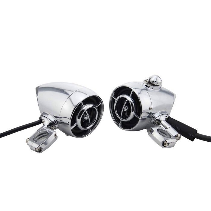 Familyus Waterproof Premium 3" Aluminum Bullet Shape Bluetooth Motorcycle Helmet Speakers Stytem Stereo Radio,...