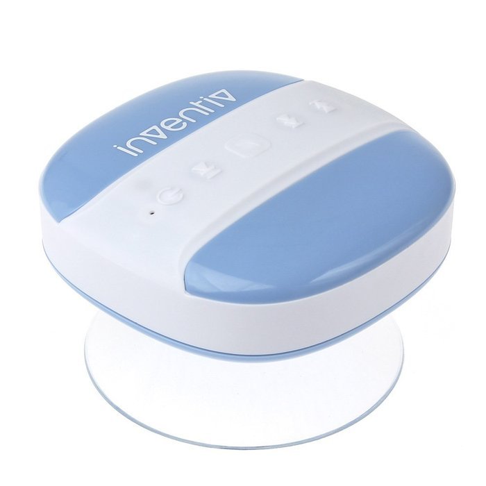 Inventiv SP100 Bluetooth Shower Speaker Waterproof Portable Wireless, Suction Cup /Microphone / Control Buttons... N7