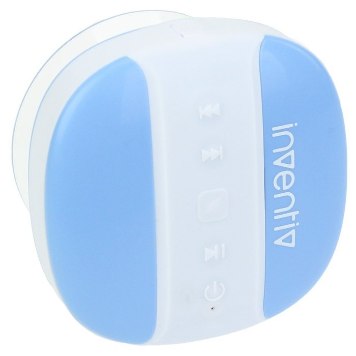 Inventiv SP100 Bluetooth Shower Speaker Waterproof Portable Wireless, Suction Cup /Microphone / Control Buttons... N9