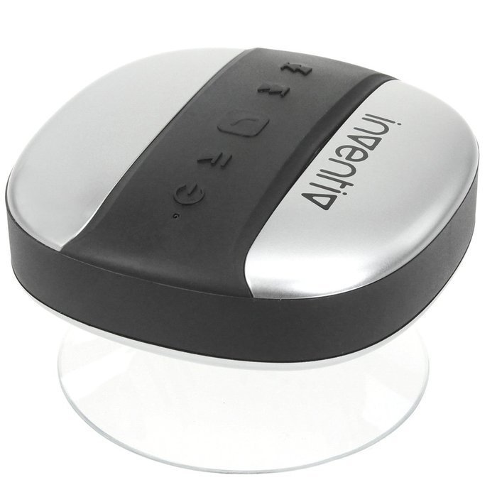 Inventiv SP100 Bluetooth Shower Speaker Waterproof Portable Wireless, Suction Cup /Microphone / Control Buttons... N10