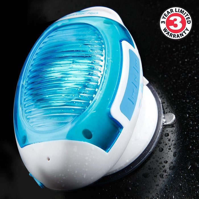 GOgroove IPX4 Splash Proof Bluetooth Shower Speakerphone with Onboard Controls and Microphone for Hands Free Calling...