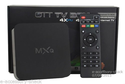 MXQ Kodi/XBMC Quad Core Android 4.4 Smart TV Box Media Player 1080P HDMI WiFi