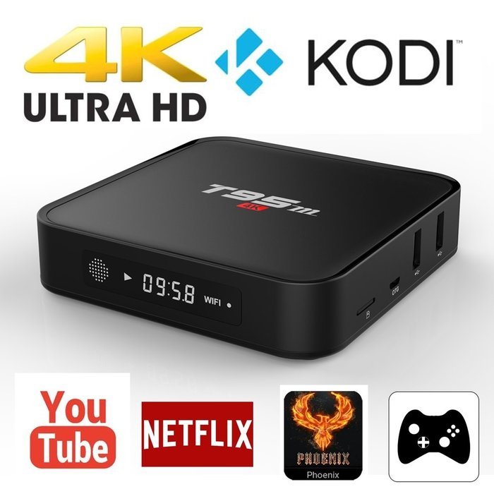 Guleek T95m Android TV Box Amlogic S905 Quad Core XBMC KODI Media WIFI TV Box Full Loaded 4K Streaming Media Player...