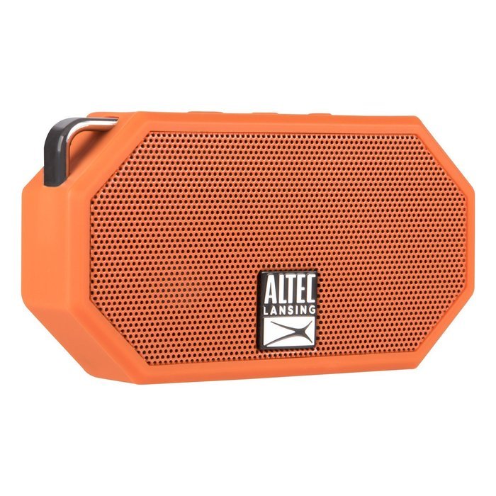 Altec Lansing IMW257-BLK Mini H2O Waterproof, Sandproof, Snowproof and Shockproof Bluetooth Speaker, Black N16