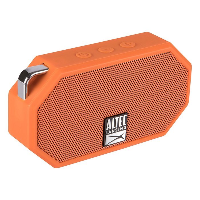 Altec Lansing IMW257-BLK Mini H2O Waterproof, Sandproof, Snowproof and Shockproof Bluetooth Speaker, Black N19