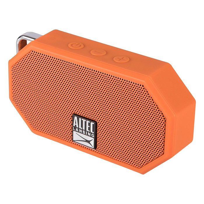Altec Lansing IMW257-BLK Mini H2O Waterproof, Sandproof, Snowproof and Shockproof Bluetooth Speaker, Black N20