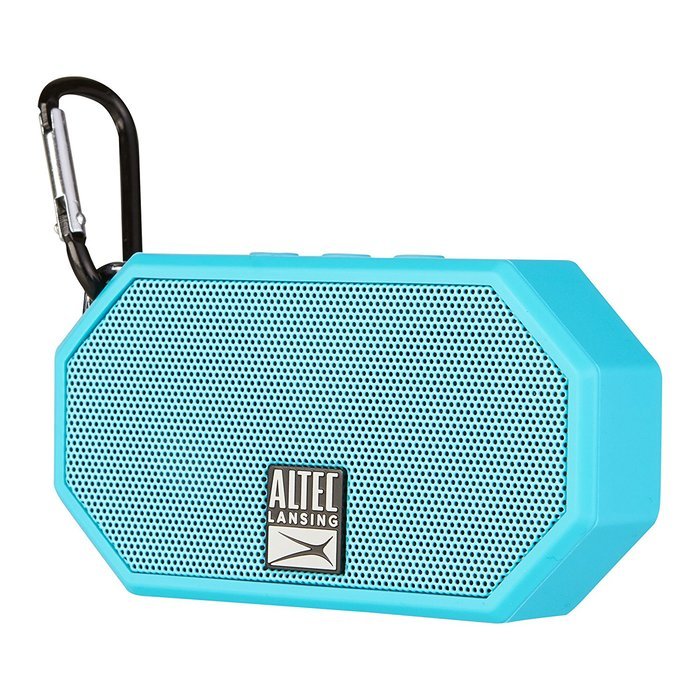 Altec Lansing IMW257-BLK Mini H2O Waterproof, Sandproof, Snowproof and Shockproof Bluetooth Speaker, Black N39
