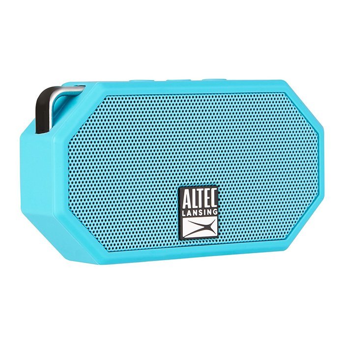 Altec Lansing IMW257-BLK Mini H2O Waterproof, Sandproof, Snowproof and Shockproof Bluetooth Speaker, Black N41