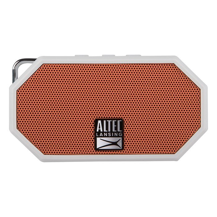 Altec Lansing IMW257-BLK Mini H2O Waterproof, Sandproof, Snowproof and Shockproof Bluetooth Speaker, Black N46