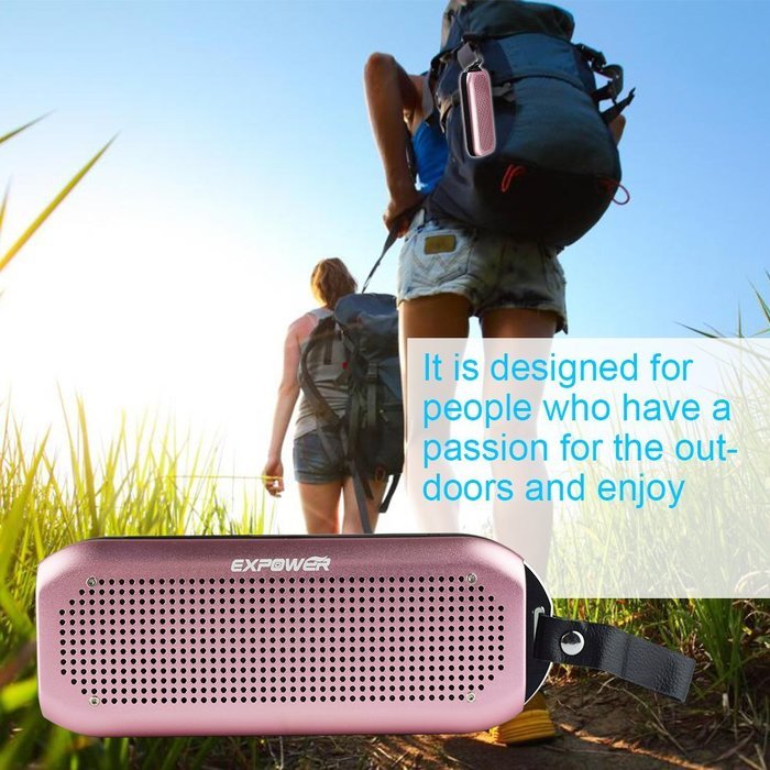 Expower(R) Touch Control Waterproof Dustproof Wireless Portable Bluetooth Speaker With Temperature and Humidity... N20