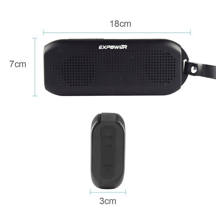 Expower(R) Touch Control Waterproof Dustproof Wireless Portable Bluetooth Speaker With Temperature and Humidity... N24