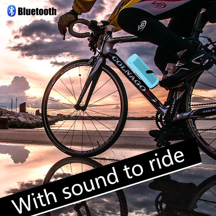 Cycling Bluetooth Speakers,FULiYEAR Portable Outdoor Speaker with Flashlight,TF Card,FM Radio,Waterproof Speaker... N2
