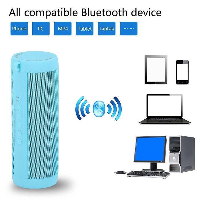 Cycling Bluetooth Speakers,FULiYEAR Portable Outdoor Speaker with Flashlight,TF Card,FM Radio,Waterproof Speaker... N7