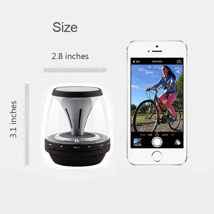 BOOMER VIVI Bluetooth Speakers B10 Wireless Portable Speaker with LED Lights, 4 Mode Lighting for Home Party DJ... N5