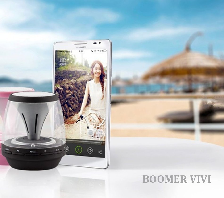BOOMER VIVI Bluetooth Speakers B10 Wireless Portable Speaker with LED Lights, 4 Mode Lighting for Home Party DJ... N6