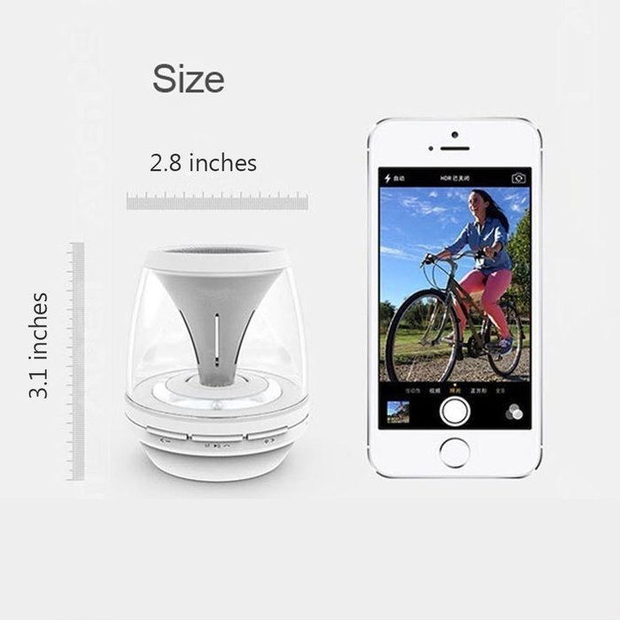 BOOMER VIVI Bluetooth Speakers B10 Wireless Portable Speaker with LED Lights, 4 Mode Lighting for Home Party DJ... N10