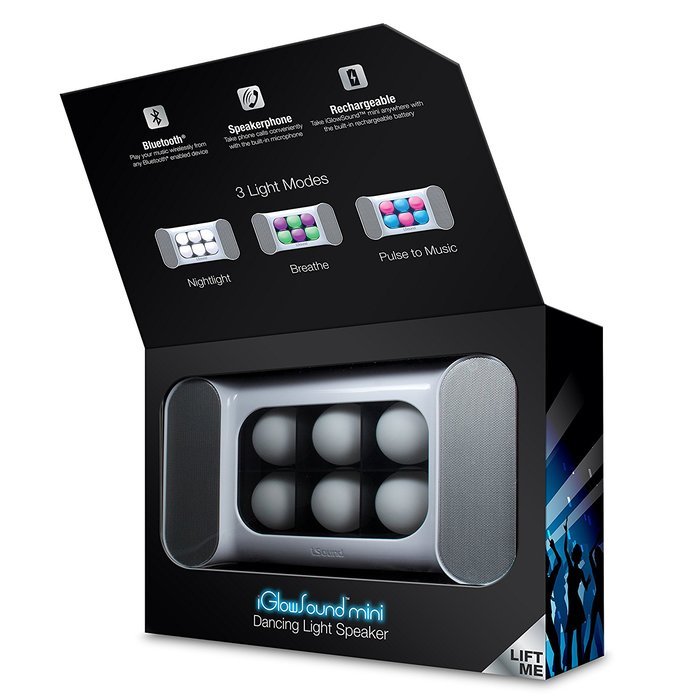 iSound ISOUND-5379 Mini Dancing Lights Bluetooth Speaker (Black) N8