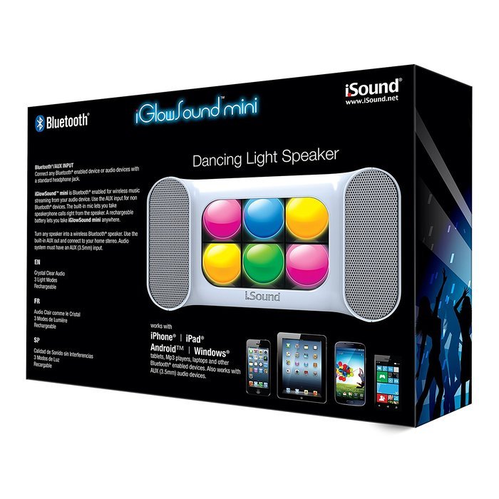 iSound ISOUND-5379 Mini Dancing Lights Bluetooth Speaker (Black) N9