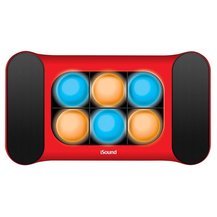 iSound iGlowSound Pro Dancing Light Bluetooth Speaker (Red) N2