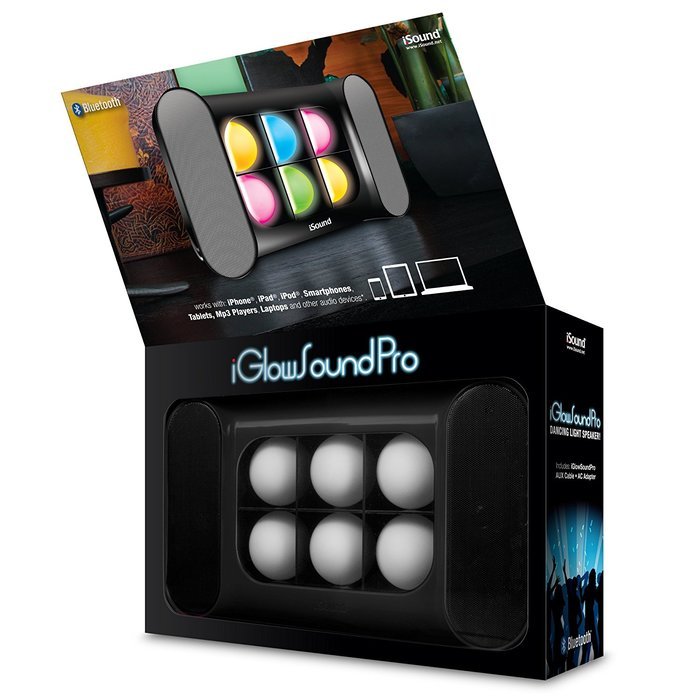 iSound iGlowSound Pro Dancing Light Bluetooth Speaker (Red) N13