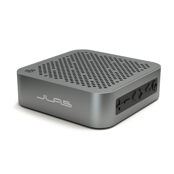 JLab Audio Crasher MINI, METAL BUILD Portable Splashproof Bluetooth Speaker with 10 Hour Battery - Black N4
