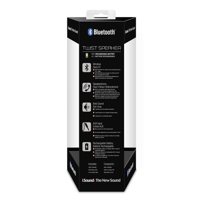 iSound Twist Bluetooth Wireless Mobile Speaker (Black) N5