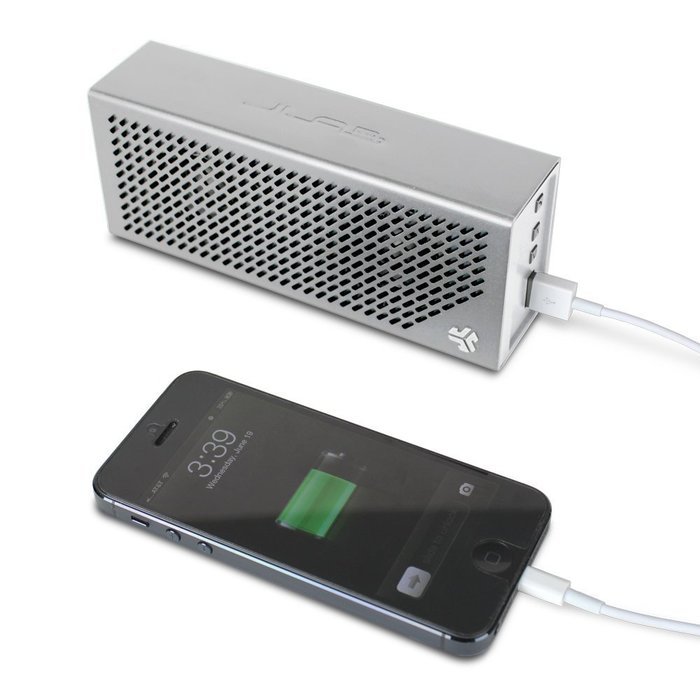 JLab Audio Crasher MINI, METAL BUILD Portable Splashproof Bluetooth Speaker with 10 Hour Battery - Black N14