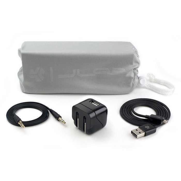 JLab Audio Crasher MINI, METAL BUILD Portable Splashproof Bluetooth Speaker with 10 Hour Battery - Black N15