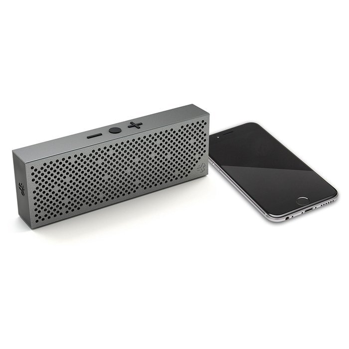 JLab Audio Crasher MINI, METAL BUILD Portable Splashproof Bluetooth Speaker with 10 Hour Battery - Black N28