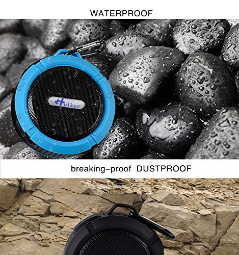 HULKER 002 Outdoor Bluetooth Speaker &ndash; Unbreakable, Dust-Proof - Built In Mic &ndash; Hands-free ,with Sucker ,Portable... N4