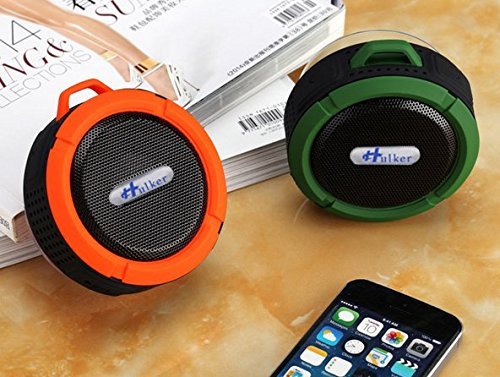 HULKER 002 Outdoor Bluetooth Speaker &ndash; Unbreakable, Dust-Proof - Built In Mic &ndash; Hands-free ,with Sucker ,Portable... N7