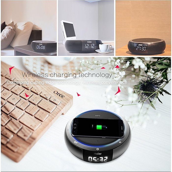 Haier Wireless Bluetooth 4.0 Speakers, 360 &deg;stereo surround sound, microphone,Dual Channel Stereo, hands-free... N5