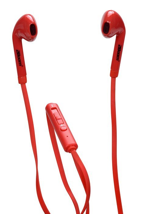 2BOOM Noise Isolating Sport Wired Earbuds Headphones with Microphone and Volume Control Blue N4