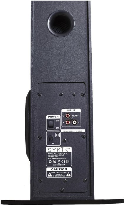 SYKIK TSME24 49W RMS Wireless 2.1 tower speaker with Bluetooth, docking station, Radio, SD & USB, remote with...