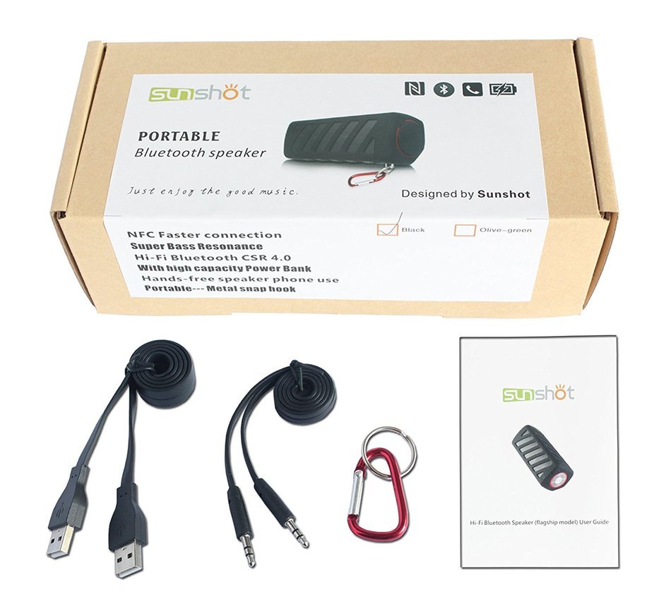 Portable NFC Waterproof Super Bass Resonance Bluetooth Wireless Speaker With Power Bank Bluetooth CSR 4.0 Technology... N6