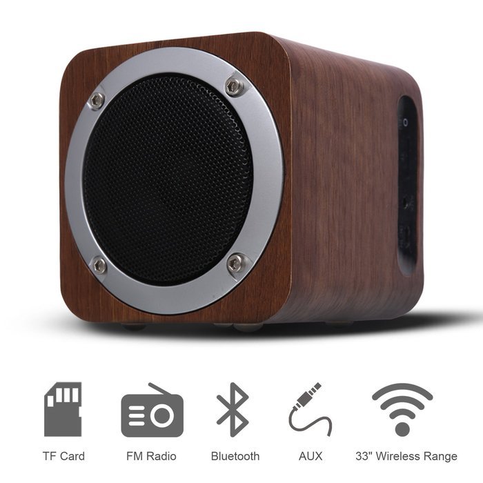 Bluetooth Speaker Wood, ZENBRE F3 6W Portable Bluetooth 4.0 Speakers with 10h Play Time, Wireless Computer Speaker... N3