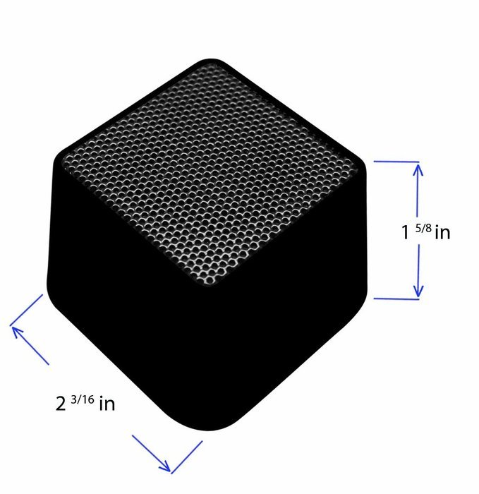 VIBE SOUND VSAU-513-BLK Bluetooth Rhombo Speaker for Smartphones - Retail Packaging - Black N4