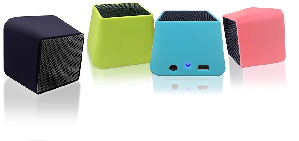 VIBE SOUND VSAU-513-BLK Bluetooth Rhombo Speaker for Smartphones - Retail Packaging - Black N8