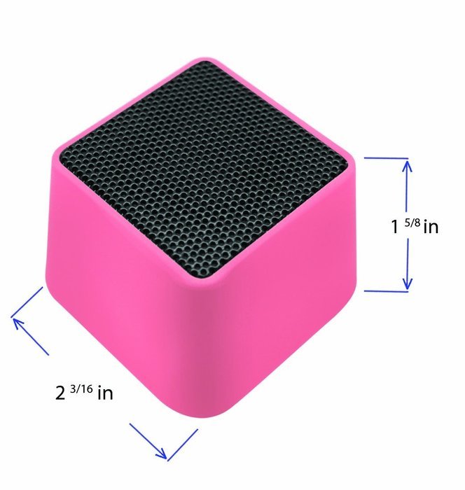 VIBE SOUND VSAU-513-BLK Bluetooth Rhombo Speaker for Smartphones - Retail Packaging - Black N17