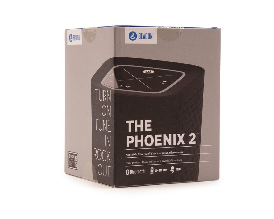Beacon Phoenix 2 Bluetooth Speaker, Ashen Black N7