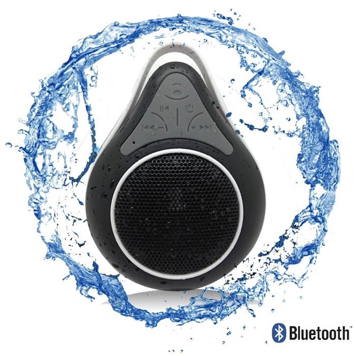 Bluetooth Waterproof Shower Speaker Phone with Mic. Best Portable Wireless Music Receiver for Pool, Shower and... N5