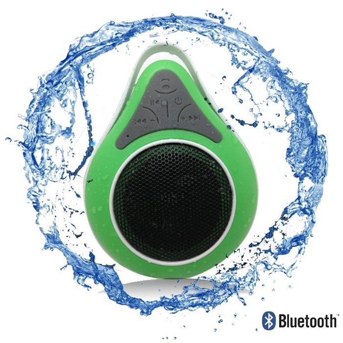 Bluetooth Waterproof Shower Speaker Phone with Mic. Best Portable Wireless Music Receiver for Pool, Shower and... N6